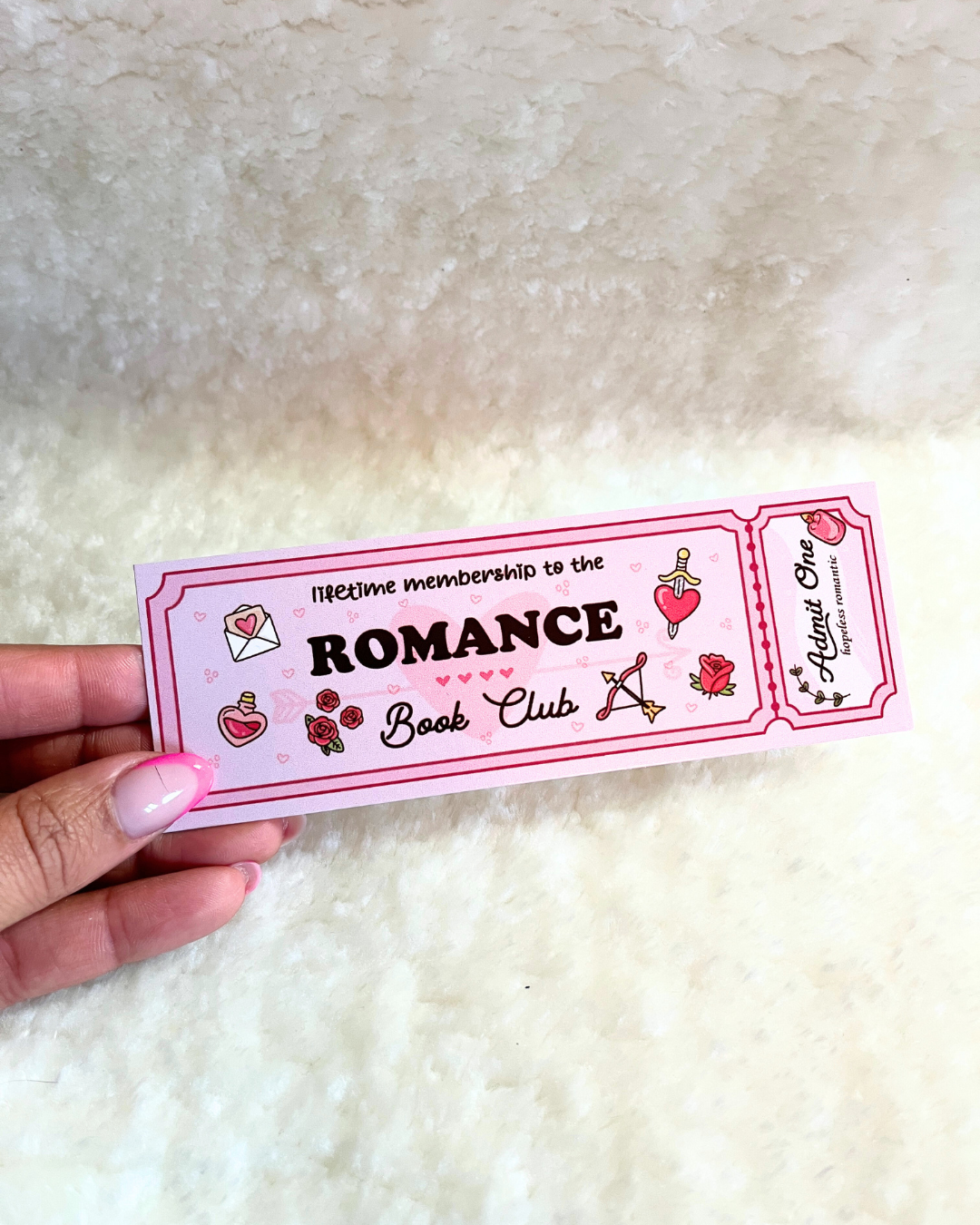 Romance Book Club Bookmark