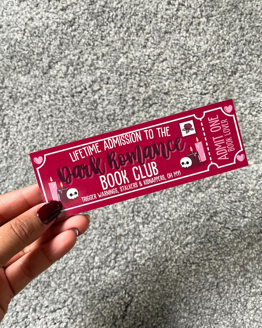 Dark Romance Bookmark