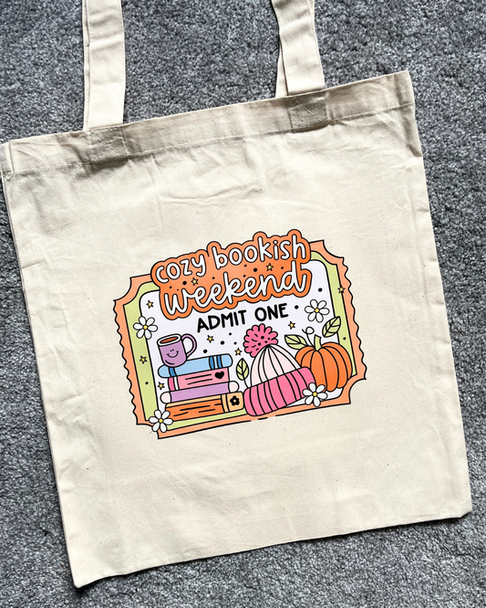 Cozy Bookish Weekend Tote