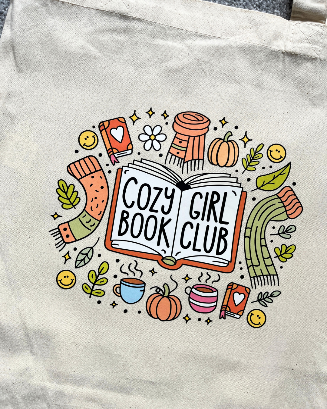Cozy Girl Book Club Tote