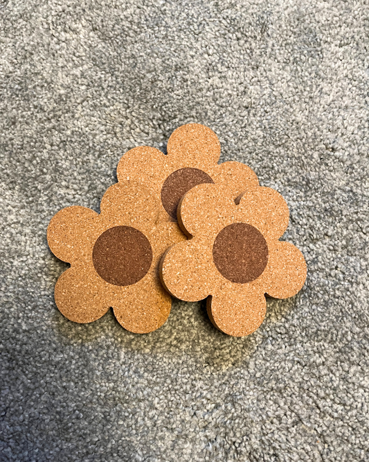 Daisy Cork Coaster
