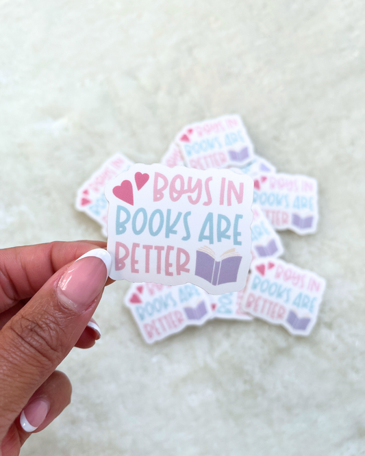 Boys In Books Are Better Sticker