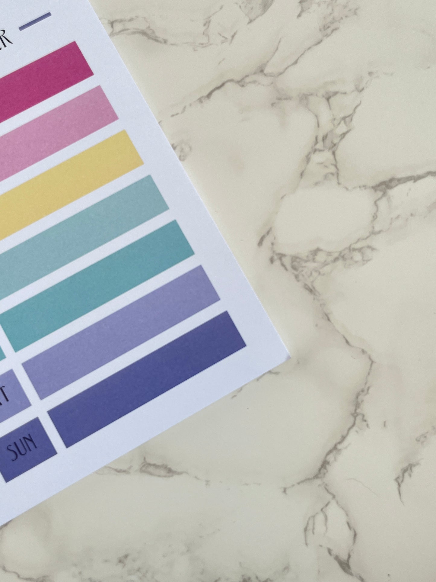 A5 Sherbet Vibes Weekly Notepad