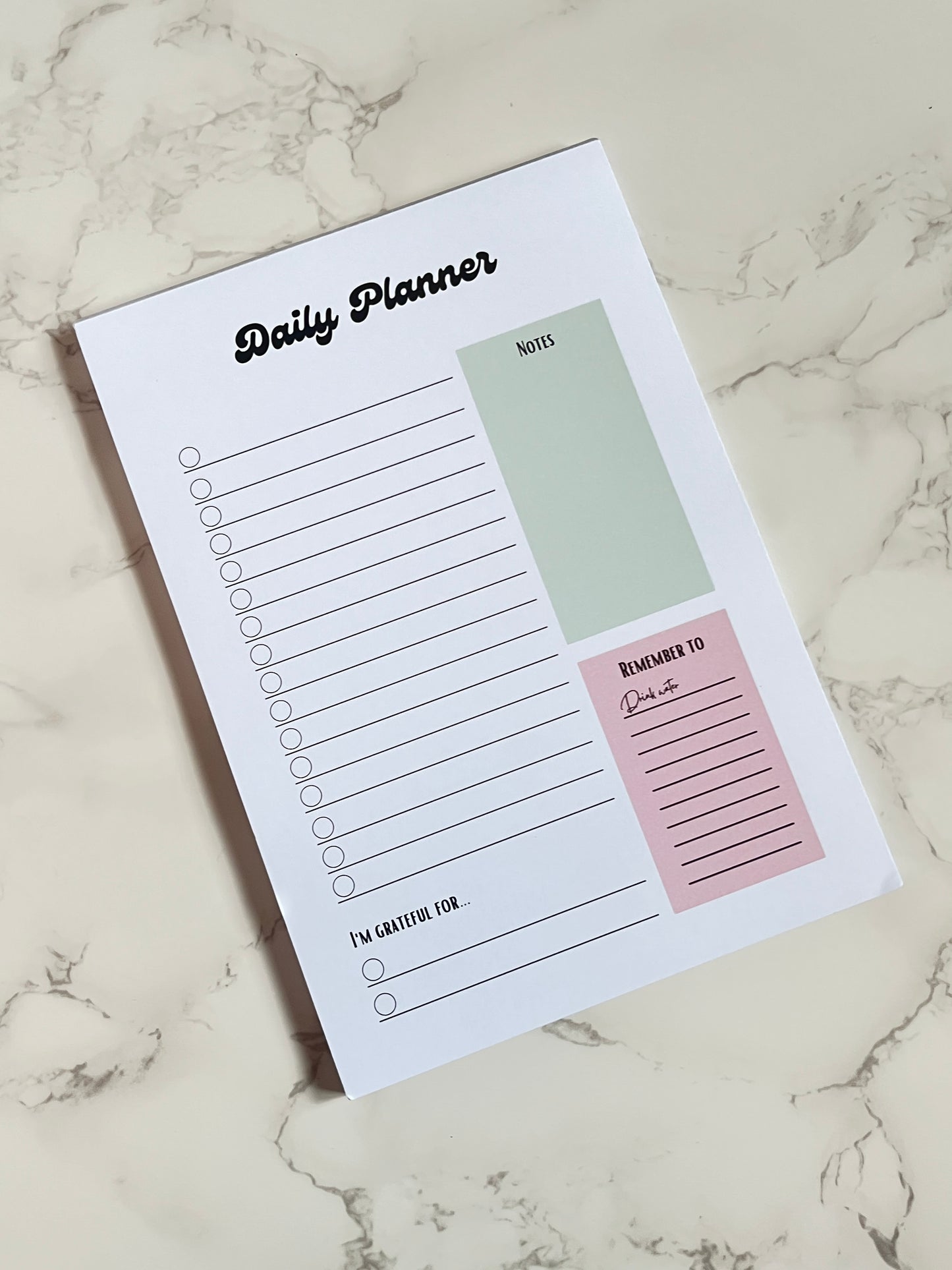 A5 Dusty Rose Daily Notepad