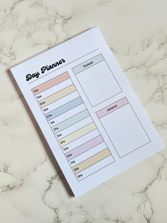 A5 Pastel Daily Planner Notepad