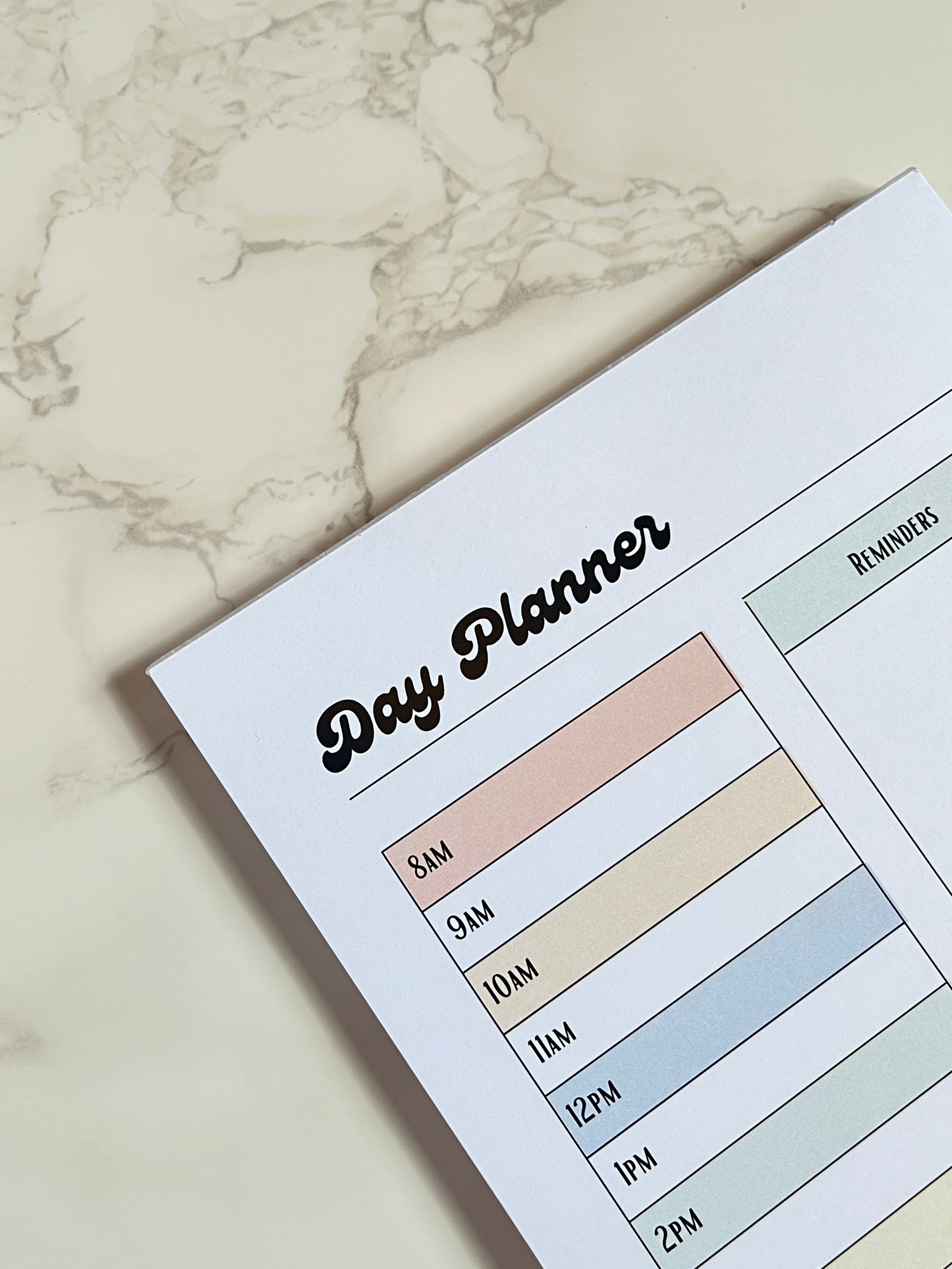 A5 Pastel Daily Planner Notepad