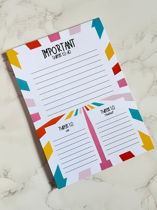 A5 Rainbow Burst Notepad