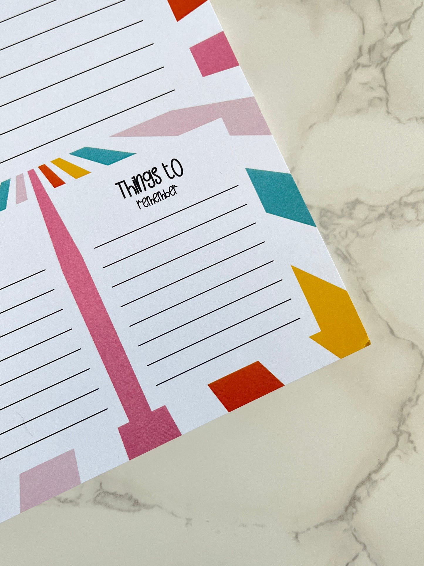 A5 Rainbow Burst Notepad