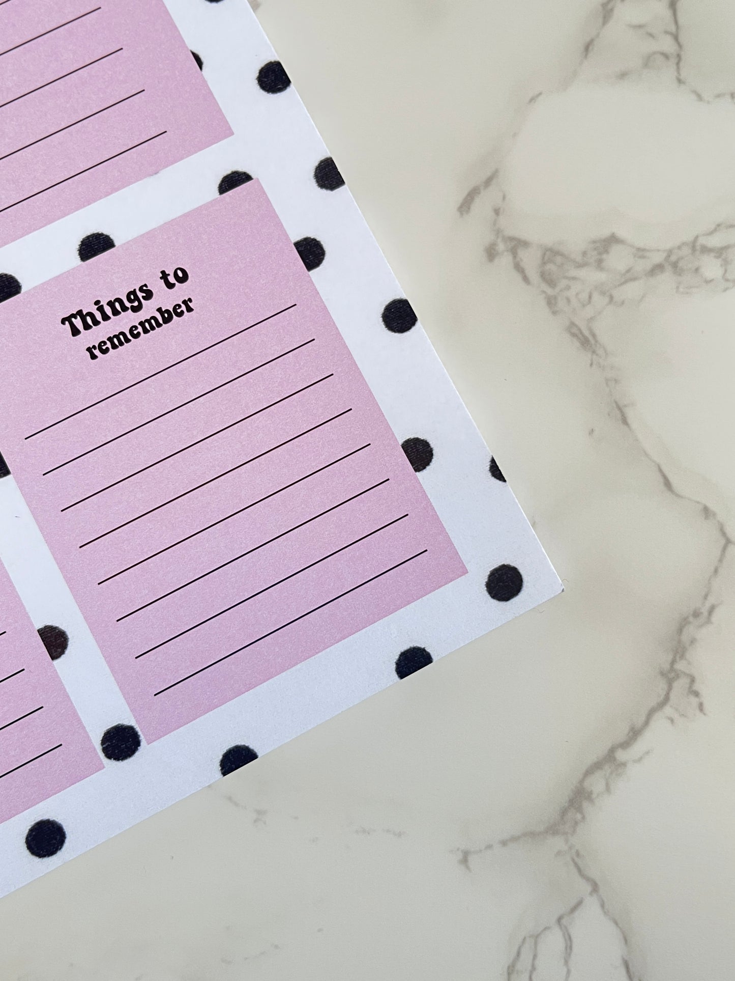 A5 Pink Polka Dot Notepad