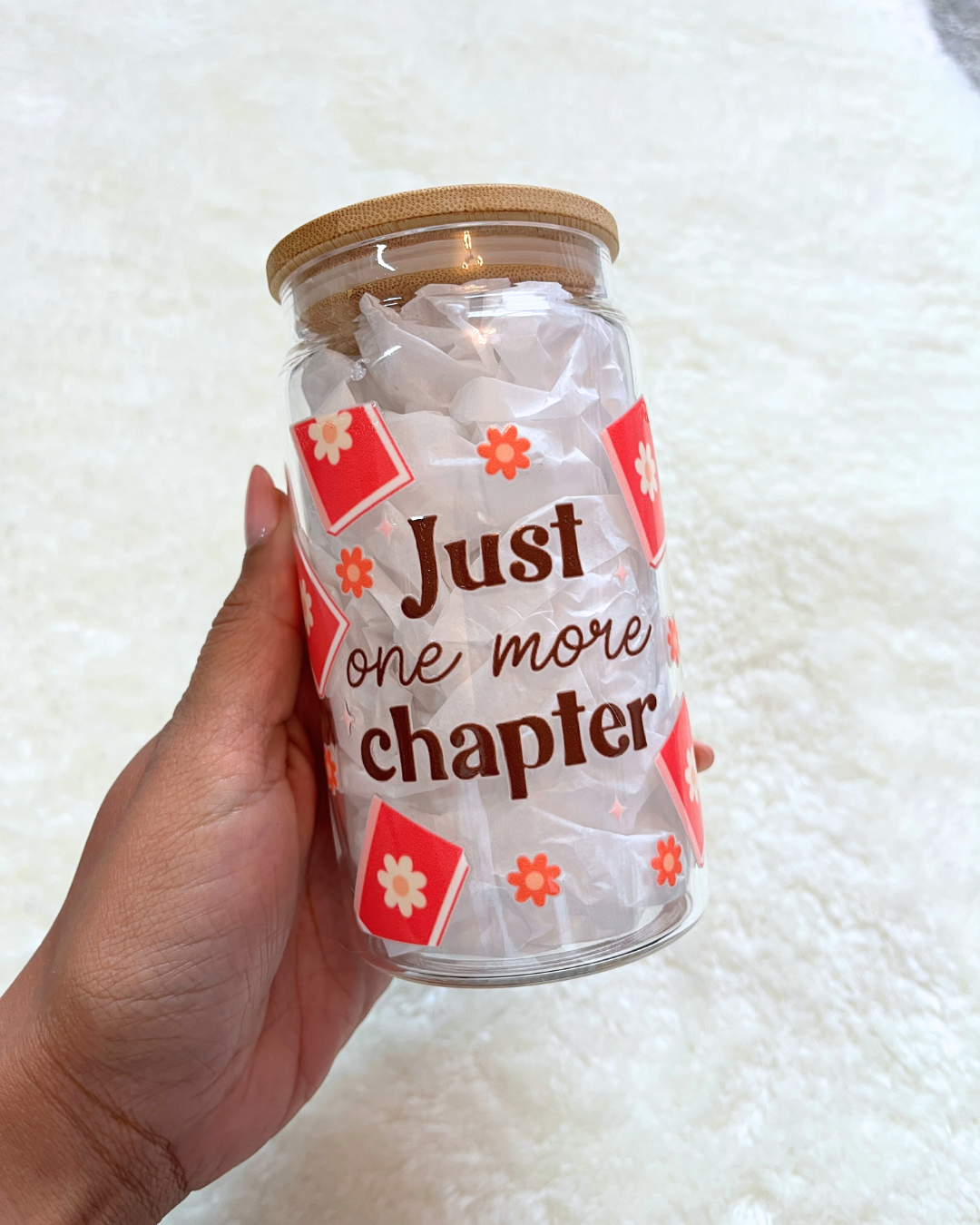 One More Chapter Glass Can