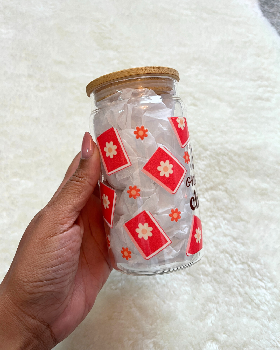 One More Chapter Glass Can