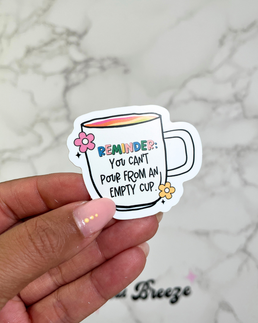 Empty Cup Sticker