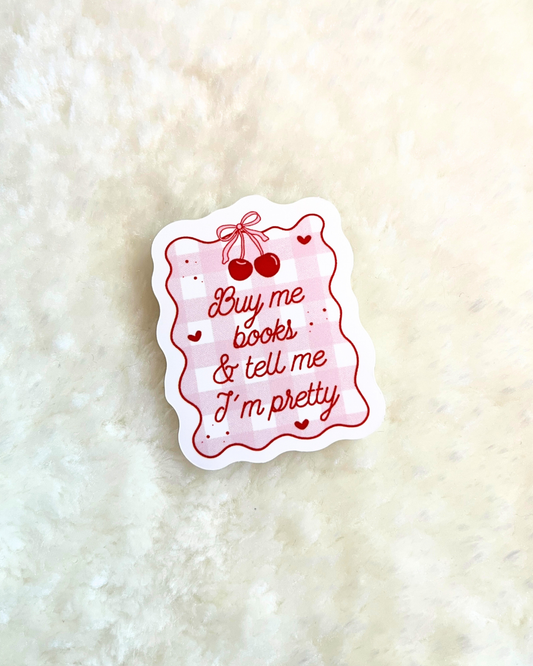 Buy Me Books Sticker