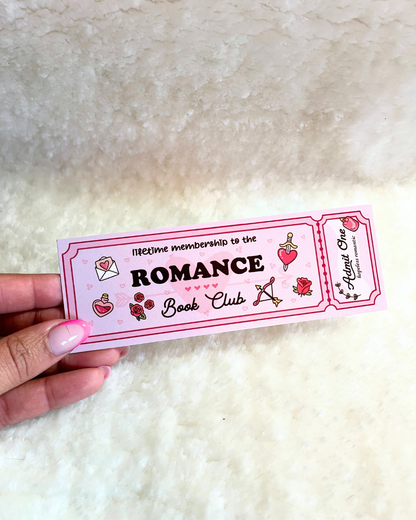 Romance Book Club Bookmark