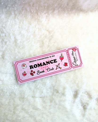 Romance Book Club Bookmark