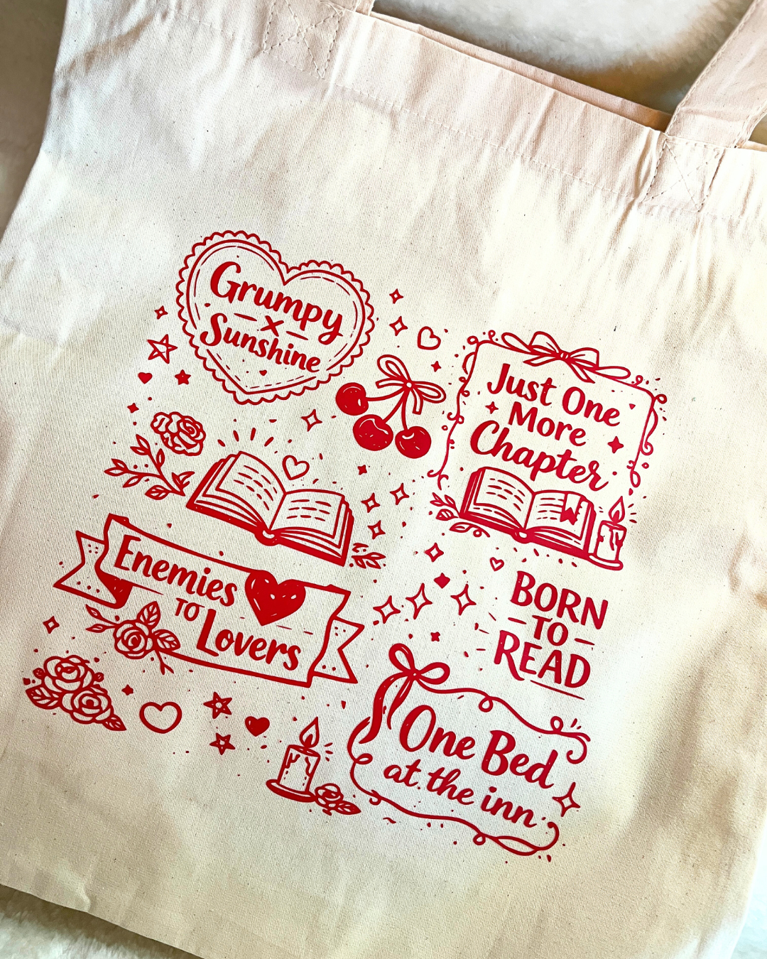Romance Trope Tote Bag