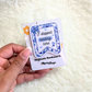 Vintage Blue Magnetic Bookmark