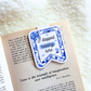 Vintage Blue Magnetic Bookmark