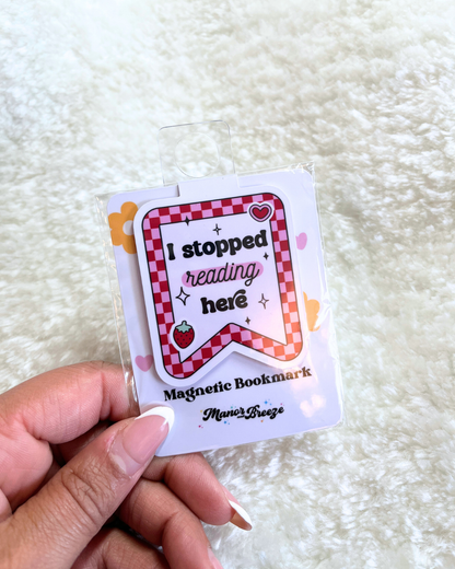 Strawberry Magnetic Bookmark