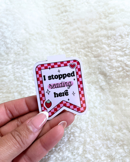 Strawberry Magnetic Bookmark