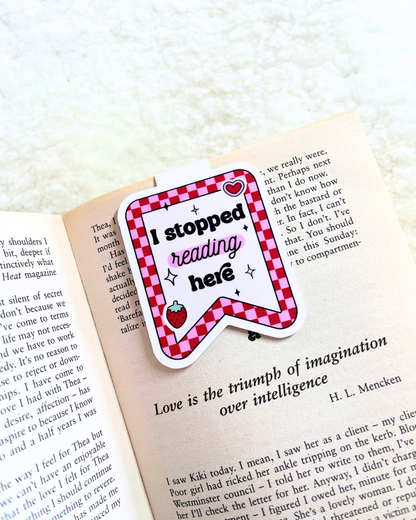 Strawberry Magnetic Bookmark