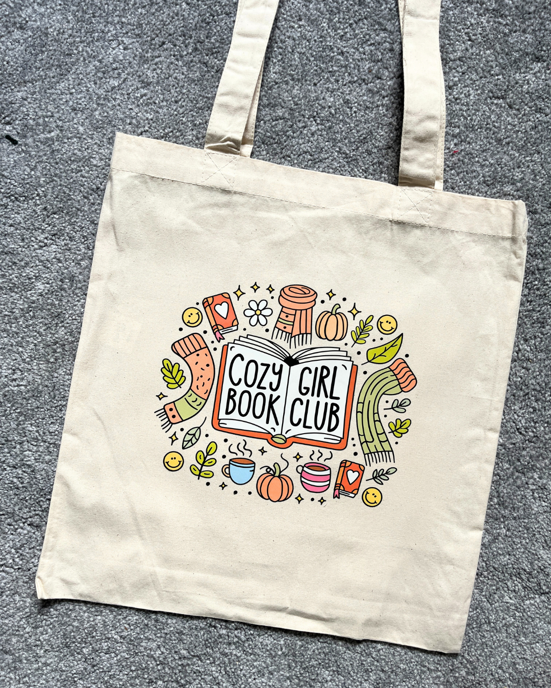 Cozy Girl Book Club Tote