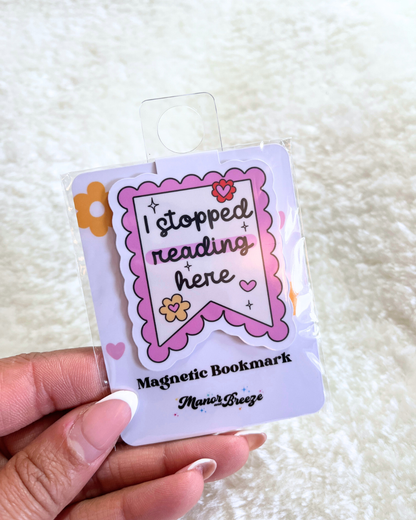 Pink Magnetic Bookmark