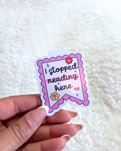 Pink Magnetic Bookmark