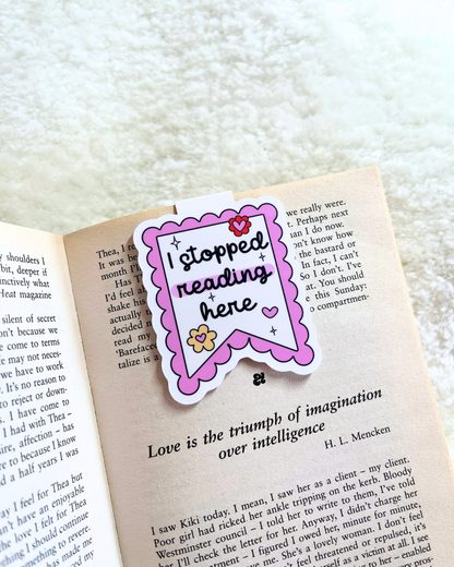 Pink Magnetic Bookmark
