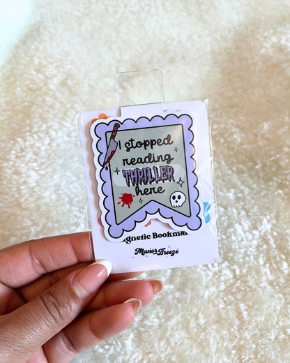 Thriller Magnetic Bookmark