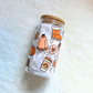 Cozy Fall Glass Can