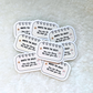 Note to Self Sticker