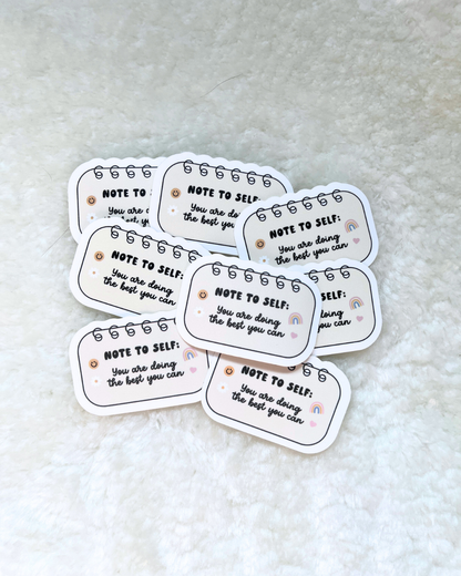 Note to Self Sticker