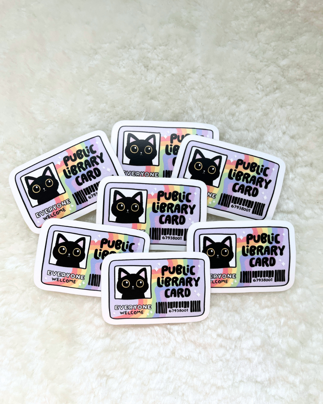 Library Card Sticker