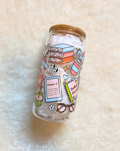 Bookish Essentials Glass Can