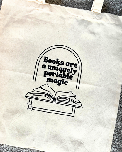Books Are Portable Magic Tote
