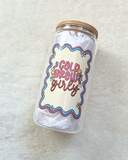 Cold Brew Girly Glass Can