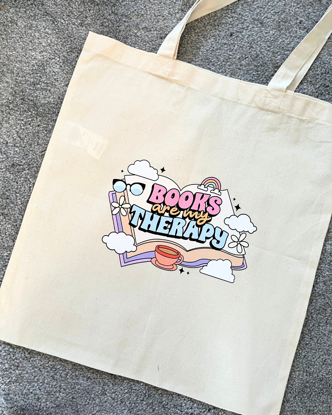 Books Are My Therapy Tote