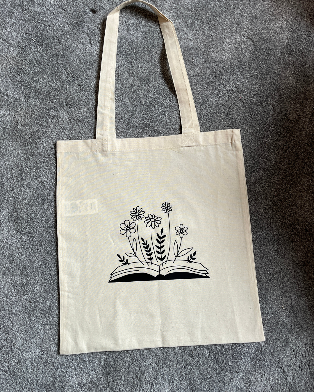 Books and Flowers Tote