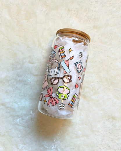 Bookish Essentials Glass Can