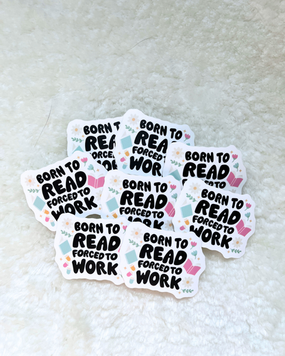 Born To Read Sticker