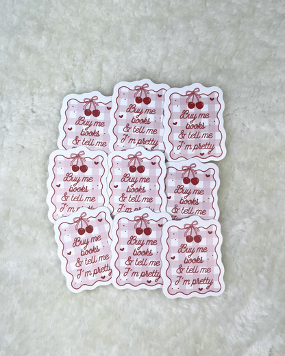 Buy Me Books Sticker