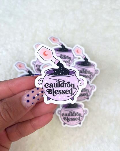 Cauldron Blessed Sticker