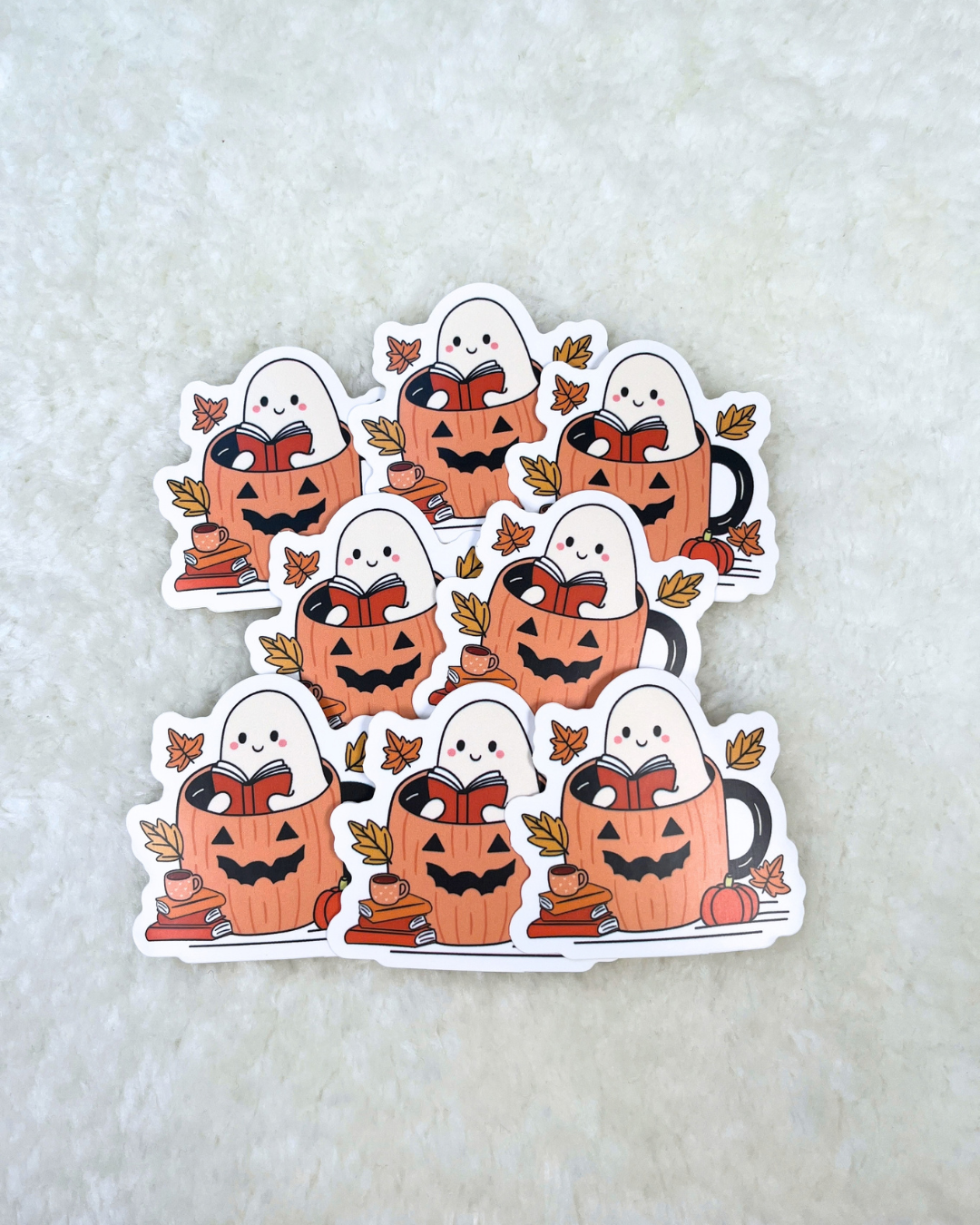 Cozy Ghost Sticker