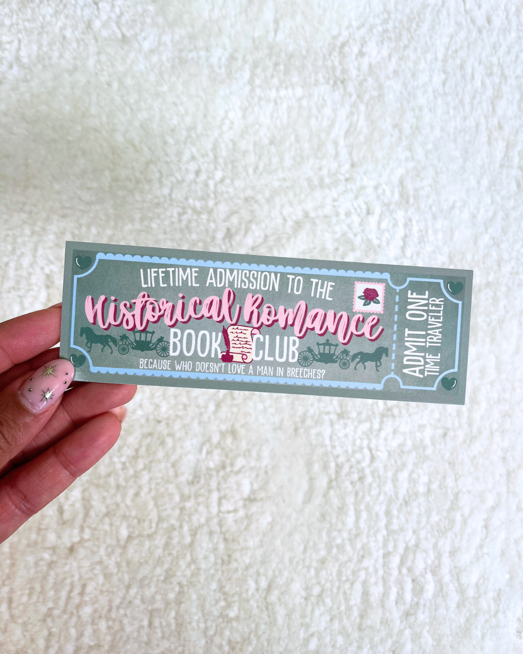 Historical Romance Book Club Bookmark