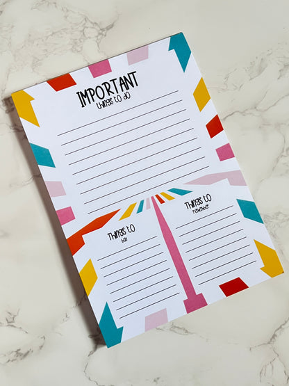 A5 Rainbow Burst Notepad