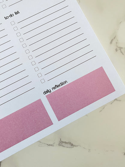 A5 Pink Vibes Productivity Planner Notepad