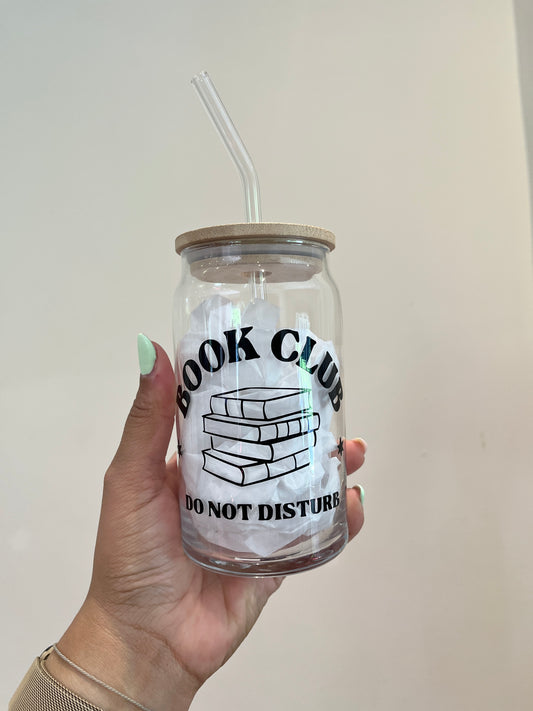 Book Club Glass Can