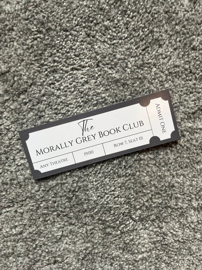 Morally Grey Book Club Bookmark