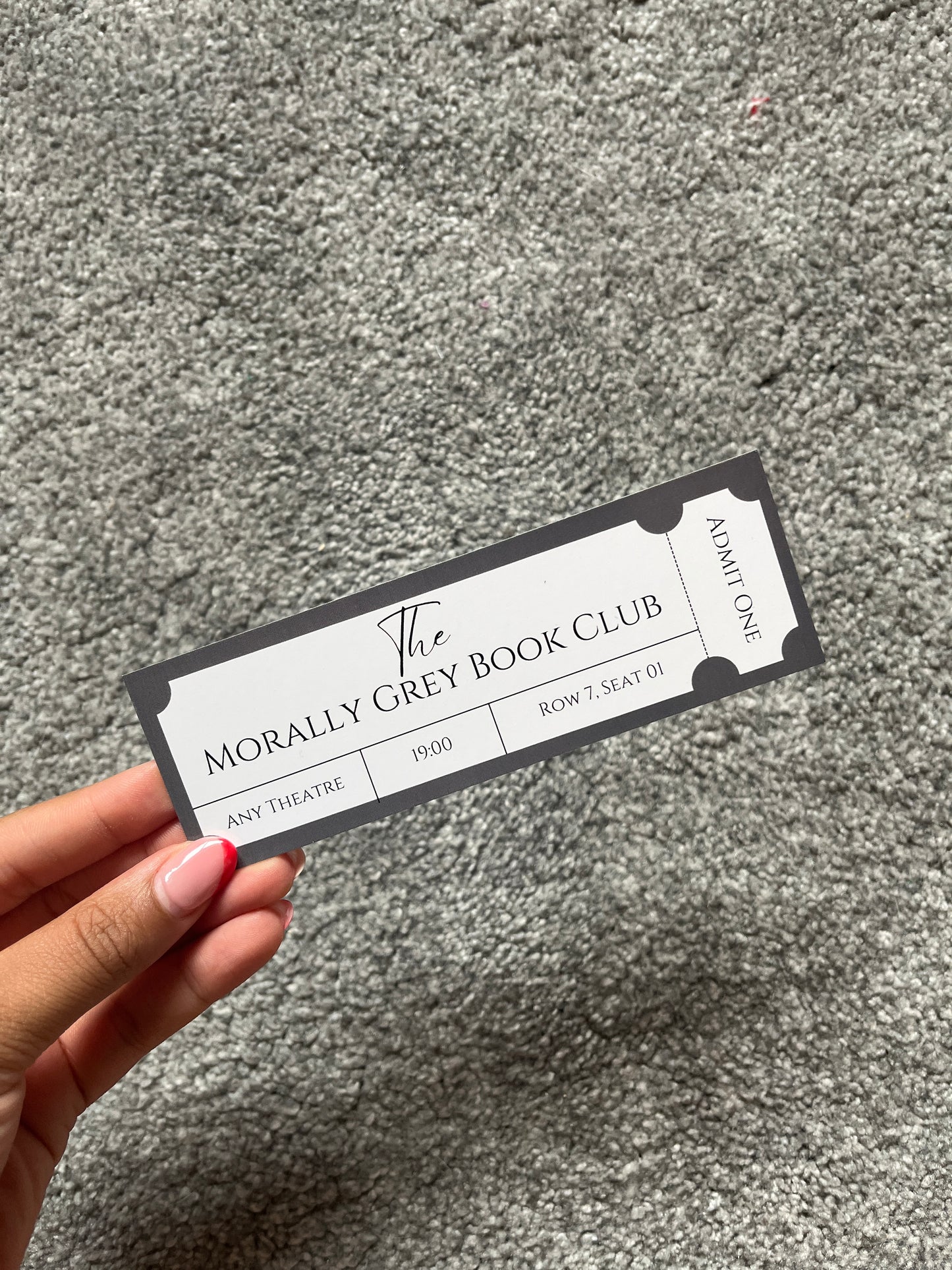 Morally Grey Book Club Bookmark